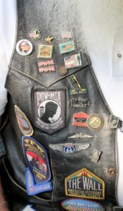 photograph of a leather vest
