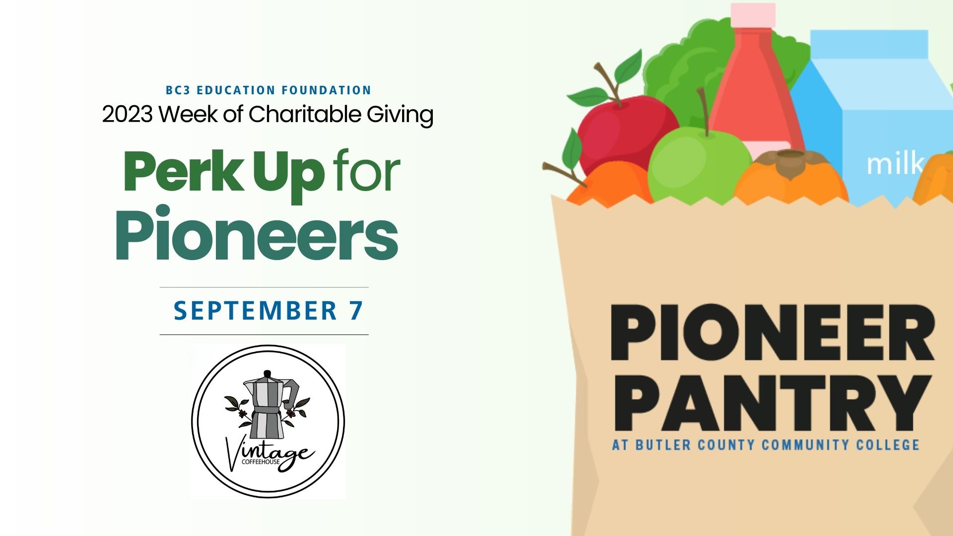 bc3 education foundation 2023 week of charitable giving september 7 Perk Up For Pioneer Vintage Coffeehouse