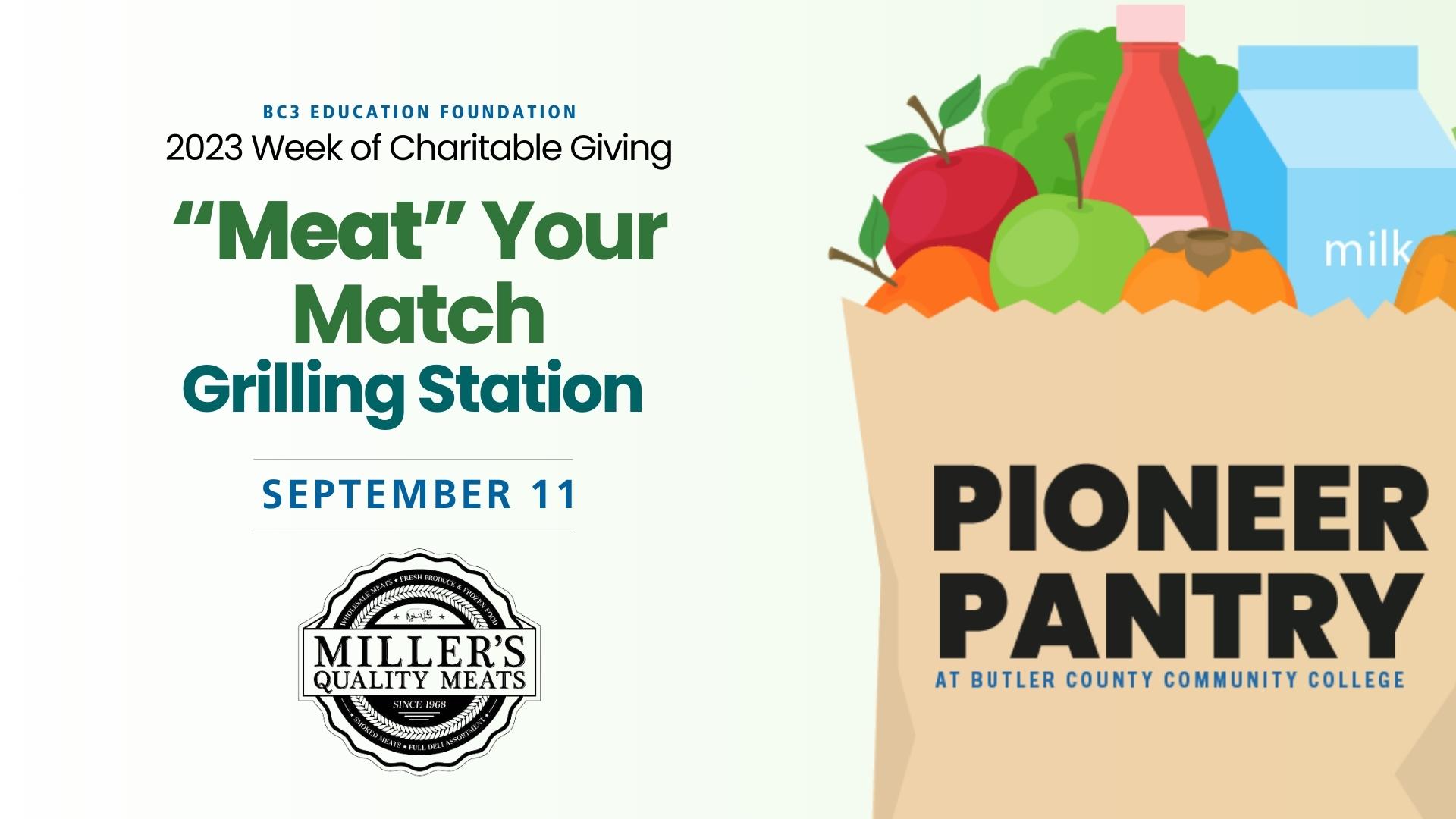bc3 education foundation 2023 week of charitable giving september 11 Meat your match grilling station